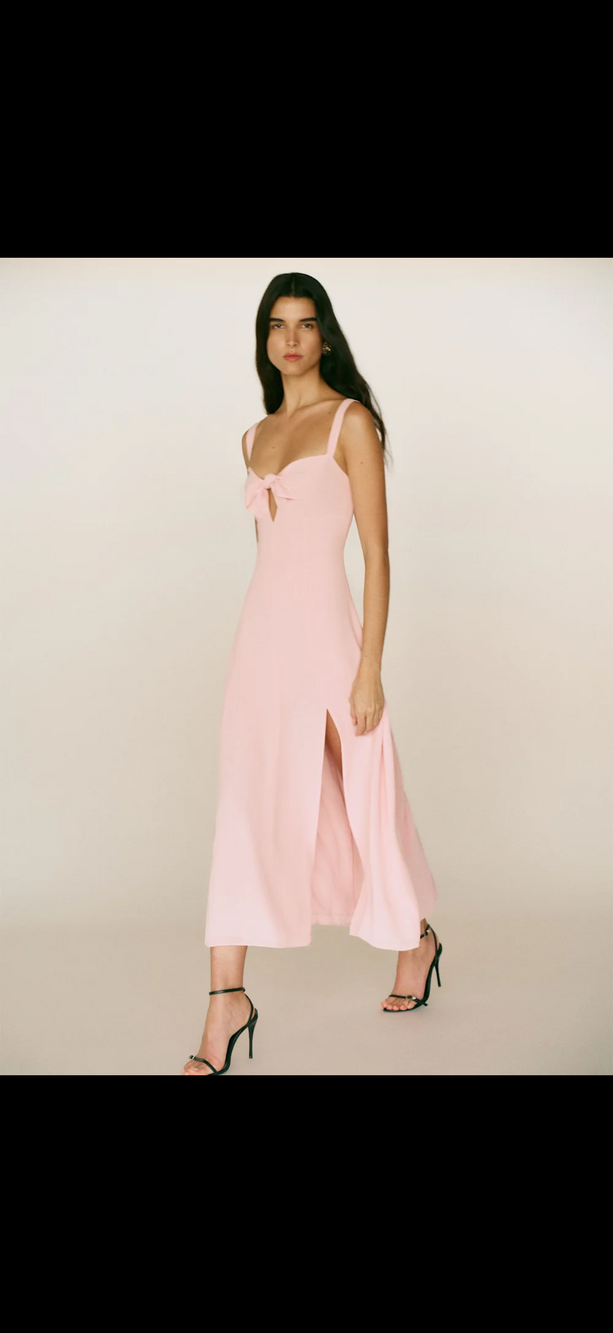 Reformation Aislinn Dress Pink - Size 2